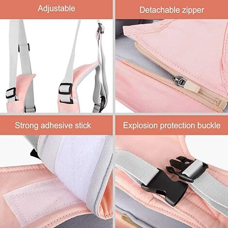 ILOVEMILAN Aide Marche Bébé,Harnais Bebe, Trotteur Aide à La Marche Des Tout-petits, Bébé Harnais De Sécurité Enfant Réglable Bretelles Aide à La Marche Bébé Marche Protection Ceinture Pour 6-27 Mois Filles(Rose) 4 ILOVEMILAN Aide Marche Bébé,Harnais Bebe, Trotteur Aide à La Marche Des Tout-petits, Bébé Harnais De Sécurité Enfant Réglable Bretelles Aide à La Marche Bébé Marche Protection Ceinture Pour 6-27 Mois Filles(Rose) – Image 2