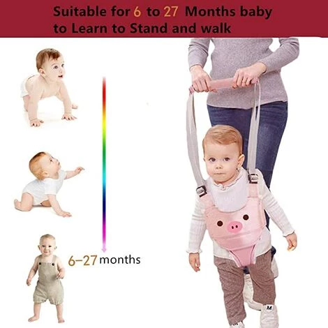 ILOVEMILAN Aide Marche Bébé,Harnais Bebe, Trotteur Aide à La Marche Des Tout-petits, Bébé Harnais De Sécurité Enfant Réglable Bretelles Aide à La Marche Bébé Marche Protection Ceinture Pour 6-27 Mois Filles(Rose) 7 ILOVEMILAN Aide Marche Bébé,Harnais Bebe, Trotteur Aide à La Marche Des Tout-petits, Bébé Harnais De Sécurité Enfant Réglable Bretelles Aide à La Marche Bébé Marche Protection Ceinture Pour 6-27 Mois Filles(Rose) – Image 5