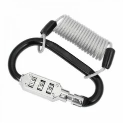 JARDIBRICODECO Mousqueton En Aluminium Crypté 95x50 Mm Avec Corde