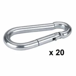 Crochet Galvanis_ Kerbl Mosquet, 140 Mm X ~ 12 Mm, Pack 20 Carabineuses