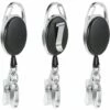 ENLENK Porte-clés - Rallonge Rétractable Avec Ressort Renforcé Et Cordon Solide Pour Cartes D'identité Avec Clip Ceinture Porte-clés Et Crochet Clip -Equipement antichute Soldes 55442450 1
