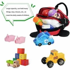 PERLE RARE Harnais Anti-perte Pour Bébé Sac à Dos En Coton Purifié Sac Harnais De Sécurité Avec Laisse Enfants (Rouge) -Equipement antichute Soldes 55607613 5