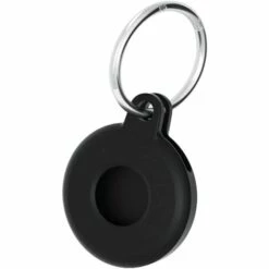 PERLE RARE 2 Pièces étui Airtag épaissi Housse De Protection En Silicone Pour Apple Airtags Support Airtag Lavable, Coque Airtag, Porte-clés Airtag（Black White） -Equipement antichute Soldes 55608041 3