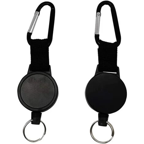 PERLE RARE Porte-clés Rétractable Très Résistant 3 PERLE RARE Porte-clés Rétractable Très Résistant