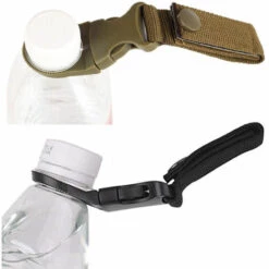 LIFCAUSAL 4 Pièces Suspendus Bouteille D'eau Boucle Mousqueton Portable Bouteille D'eau Minérale Porte-anneau Porte-clés Ceinture Sangle Adapté Pour Le Camping En Plein Air Randonnée -Equipement antichute Soldes 55635122 5