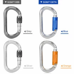 SUPERSELLER Mousqueton 25KN Srew Verrouillage Porte Mousqueton Heavy Duty D Forme Boucle Pack D-ring Mousqueton Escalade Rappel Canyoning Hamac Clip De Verrouillage - SGM7108B - Gris 10 SUPERSELLER Mousqueton 25KN Srew Verrouillage Porte Mousqueton Heavy Duty D Forme Boucle Pack D-ring Mousqueton Escalade Rappel Canyoning Hamac Clip De Verrouillage - SGM7108B - Gris -Equipement antichute Soldes 55646114 4
