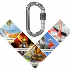 SUPERSELLER Mousqueton 25KN Srew Verrouillage Porte Mousqueton Heavy Duty D Forme Boucle Pack D-ring Mousqueton Escalade Rappel Canyoning Hamac Clip De Verrouillage - SGM7108B - Gris 11 SUPERSELLER Mousqueton 25KN Srew Verrouillage Porte Mousqueton Heavy Duty D Forme Boucle Pack D-ring Mousqueton Escalade Rappel Canyoning Hamac Clip De Verrouillage - SGM7108B - Gris -Equipement antichute Soldes 55646114 5