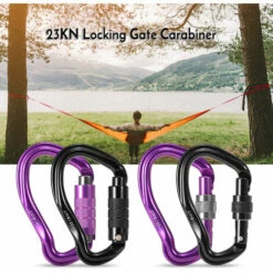 SUPERSELLER Mousqueton Mousqueton De Porte à Verrouillage Automatique 23KN Paquet De Boucle En Forme De D Robuste Mousqueton à Anneau En D Escalade Rappel Hamac Pince De Verrouillage - Verrouillage Automatique - Violet 9 SUPERSELLER Mousqueton Mousqueton De Porte à Verrouillage Automatique 23KN Paquet De Boucle En Forme De D Robuste Mousqueton à Anneau En D Escalade Rappel Hamac Pince De Verrouillage - Verrouillage Automatique - Violet -Equipement antichute Soldes 55646117 3