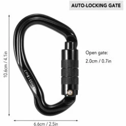 SUPERSELLER Mousqueton Mousqueton De Porte à Verrouillage Automatique 23KN Paquet De Boucle En Forme De D Robuste Mousqueton à Anneau En D Escalade Rappel Hamac Pince De Verrouillage - Verrouillage Automatique - Violet 11 SUPERSELLER Mousqueton Mousqueton De Porte à Verrouillage Automatique 23KN Paquet De Boucle En Forme De D Robuste Mousqueton à Anneau En D Escalade Rappel Hamac Pince De Verrouillage - Verrouillage Automatique - Violet -Equipement antichute Soldes 55646117 5