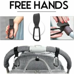 PERLE RARE Crochets Poussette[2 Pièces], Clips Mousquetons Pour Accrochez Vos Achats,Mousqueton Pour Poussette Mousqueton Universel,Fauteuil Roulant,Sacs Et Cabas Sur Un Landau(Noir) -Equipement antichute Soldes 55869543 5