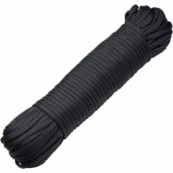 Kartokner Corde 3*10 Mètres Ruban De Tissu Lacet De Nylon Bracelet De Survie à Fabriquer Et Pour Activités De Camping En Extérieur 4 Mm (le Noir)