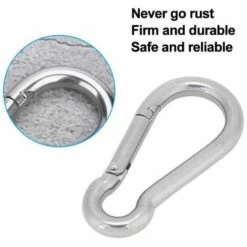 Crochet Mousqueton à Ressort Mousqueton Équipement De Plongée Accessoires De Sécurité FUIENKO -Equipement antichute Soldes 56059753 3