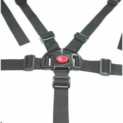 TINOR Harnais De Sécurité Pour Bébé,5 Points Bébé Ceintures Réglable Sangle De Sécurité Pour Poussette Universel Chaise Haute Enfants Noir -Equipement antichute Soldes 56411298 4