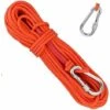 BEARSU Corde Tressée En Polypropylène Cordes Escalade 20M Avec Mousqueton Protection UV Anti-moisissure Anti-Corrosion Multifonctionnel Pour Pêche Alpinisme Camping Sauvetage Randonnée - Orange -Equipement antichute Soldes 56413221 1