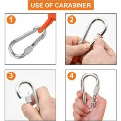 BEARSU Corde Tressée En Polypropylène Cordes Escalade 20M Avec Mousqueton Protection UV Anti-moisissure Anti-Corrosion Multifonctionnel Pour Pêche Alpinisme Camping Sauvetage Randonnée - Orange 11 BEARSU Corde Tressée En Polypropylène Cordes Escalade 20M Avec Mousqueton Protection UV Anti-moisissure Anti-Corrosion Multifonctionnel Pour Pêche Alpinisme Camping Sauvetage Randonnée - Orange -Equipement antichute Soldes 56413221 5