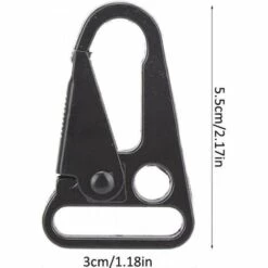 Fei Yu Lot De 4 Crochets D'escalade En Métal Noir Pour équipement Tactique, Sac à Dos, Boucle De Suspension à La Taille, Mousqueton D'escalade -Equipement antichute Soldes 56414565 3