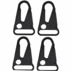 Fei Yu Lot De 4 Crochets D'escalade En Métal Noir Pour équipement Tactique, Sac à Dos, Boucle De Suspension à La Taille, Mousqueton D'escalade -Equipement antichute Soldes 56414565 5
