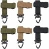 ROSIER 6 Pcs 3 Couleurs 230*125mm Nylon Gant Clip Attache De Câble Avec Fermoir En Plastique Gants Holderwith Mousqueton Pour Activité En Plein Air Gant Grabber Gant Holder Clip,VEBTles -Equipement antichute Soldes 56707745 1