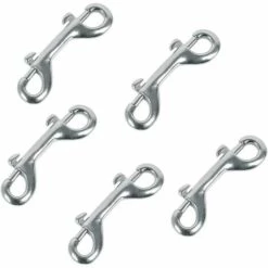 LONGZIMING 3.5 '' Double Extrémité Boulon Snaps Ensemble De Crochets INOX 316 Acier Inoxydable Nickel Plaqué Zinc Alloy Clips De Plongée Sous-Marine Pour Agriculture Équine Utilisation Garage