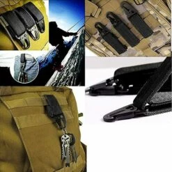 GUAZHUNIFR 4 Pièces Pince Mousqueton Tactique D'équipement Porte-clés Boucle De Ceinture Avec Porte Clé,Mousqueton Sac à Dos Boucle Pour Camping Randonnée Activité De Plein Air(Noir).Gu.B/bon 9 GUAZHUNIFR 4 Pièces Pince Mousqueton Tactique D'équipement Porte-clés Boucle De Ceinture Avec Porte Clé,Mousqueton Sac à Dos Boucle Pour Camping Randonnée Activité De Plein Air(Noir).Gu.B/bon -Equipement antichute Soldes 57120242 3