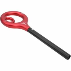 MACARON Escalade Contrôle De Descente Dispositif De Rappel Rock Escalade Extérieure En Alliage D'aluminium équipement De Descente Noir Rouge LO-Ron