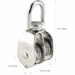 FLYME Poulie Double 2pcs Inox 304 Pivotant Double Poulie -Equipement antichute Soldes 57355488 3