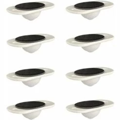IRISFR 8 Pièces Poulie Universelle Rouleaux De Roue Inférieure De Meubles, Roulettes Auto-adhésives Pour Fond De Poubelle De Tiroir D'armoire,Lilaris