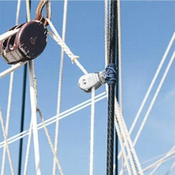 IRISFR M15 Poulie Simple En Acier Inoxydable 304, 15MM Seul Poulies Bloc Rouleau, Grue Pivot Crochet Lisse Fil Corde Câble Chargement 77lbs/35Kg (12 Pièces)，Lilaris -Equipement antichute Soldes 57370900 5