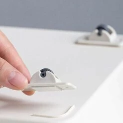 IRISFR Mini De Roulettes, 8 Pièces Plastique Roulettes, Roues De Rouleau, Beige, Pour Bricolage Boîte Jouet Voiture Tissu Boîte De Rangement Conteneur Petits Meubles(1.9 * 0.9 * 0.7inch)，Lilaris -Equipement antichute Soldes 57370901 5