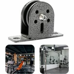 FLYME Poulie Fixe Silencieuse - Bloc Poulie Simple En Acier Inoxydable, Roulement En Nylon Poulie Charge 300 Kg Pour Maison, Salle De Sport -Equipement antichute Soldes 57482302 5