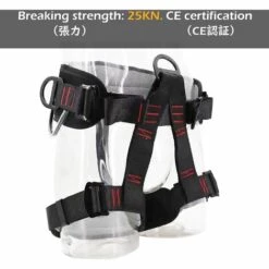 MACARON Harnais D'escalade Baudrier Escalade Guide Harnais D'Élagage Ceinture De Sécurité Sangles Demi-Corps Pour Homme Femme Alpinisme Descente En Rappel (Noir)LO-Ron -Equipement antichute Soldes 57560142 4