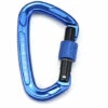SUPERSELLER Mousqueton Avec Porte De Verrouillage à Vis Clips De Mousqueton Robustes 24KN Pour Hamacs Camping Randonnée Sac à Dos - Bleu