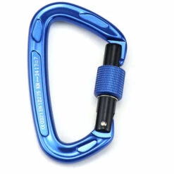 SUPERSELLER Mousqueton Avec Porte De Verrouillage à Vis Clips De Mousqueton Robustes 24KN Pour Hamacs Camping Randonnée Sac à Dos - Bleu