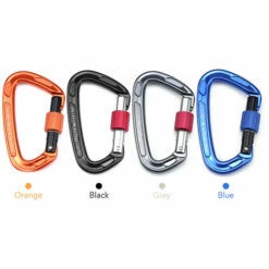 SUPERSELLER Mousqueton Avec Porte De Verrouillage à Vis Clips De Mousqueton Robustes 24KN Pour Hamacs Camping Randonnée Sac à Dos - Bleu -Equipement antichute Soldes 57568000 3