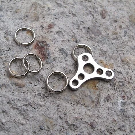 SUPERSELLER Outil De Pince à Billets Circulaire Porte-clés à Usages Multiples Extérieur En Acier Inoxydable , 3 - 3 4 SUPERSELLER Outil De Pince à Billets Circulaire Porte-clés à Usages Multiples Extérieur En Acier Inoxydable , 3 - 3 – Image 2