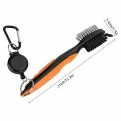 DENUOTOP Mousqueton Brosse Pour Club De Golf, Brosse De Golf 3 En 1 Nettoyant De Golf Brosse De Golf Multifonctionnelle Cl -Equipement antichute Soldes 57588628 3
