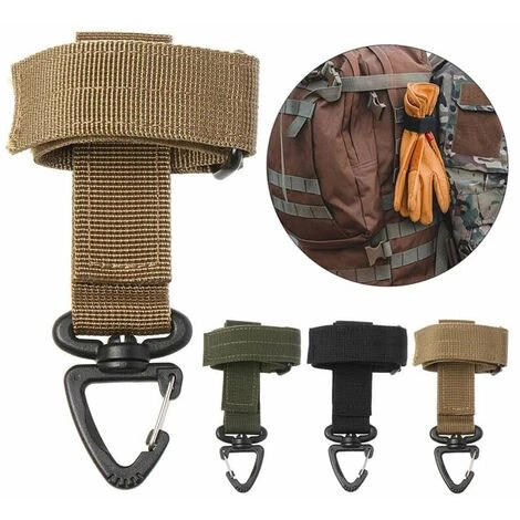 4 PCS Mousqueton De Ceinture, Sangle En Nylon Avec Porte-Clés Anti-Friction Boucle De Gilet Tactique Pour Plein Air, Camping, Randonnée Mousqueton LITZEE 3 4 PCS Mousqueton De Ceinture, Sangle En Nylon Avec Porte-Clés Anti-Friction Boucle De Gilet Tactique Pour Plein Air, Camping, Randonnée Mousqueton LITZEE