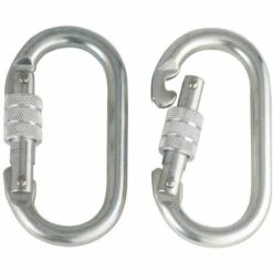 PONSA Lot De 2 Mousquetons De Sécurité - Gris