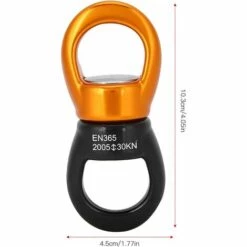 CADEAUX Climbing Carabiner Swivel Connector Climbing Rotation Connector Zum Heben Von Takelage Für Hängematten-Aerial Yoga Kinder Swing Rotation Hanger -Equipement antichute Soldes 57963889 4