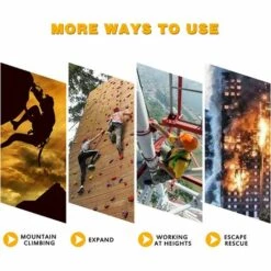 CADEAUX 4 Pièces Mousqueton En Acier Inoxydable Robuste, M8 304 Verrouillage Rapide à Vis, Quick Link Keychain Buckle Pour La Maison, Le Camping, L'escalade, La Randonnée, Les Voyages,500KG Capacité -Equipement antichute Soldes 57964057 5