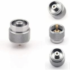PERLE RARE Adaptateur Propane Pour Réchaud De Camping Adaptateur De Gaz Convertisseur Extérieur Propane Petit Réservoir D'entrée EN417 Valve De Sortie Cylindre Adaptateur Pour Camping Extérieur -Equipement antichute Soldes 58039639 3
