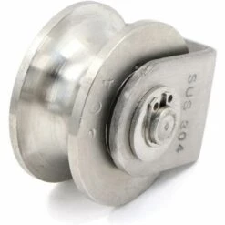 ENLENK Poulie Simple Poulie Pour Câble 40MM Acier Inoxydable, Poulie De Levage, Poulie Escalade Poulie Rouleau De Chargement, Poulie De Levage Capacité 30kg - 1 Pièce Argent -Equipement antichute Soldes 58079125 3