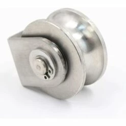 ENLENK Poulie Simple Poulie Pour Câble 40MM Acier Inoxydable, Poulie De Levage, Poulie Escalade Poulie Rouleau De Chargement, Poulie De Levage Capacité 30kg - 1 Pièce Argent -Equipement antichute Soldes 58079125 5