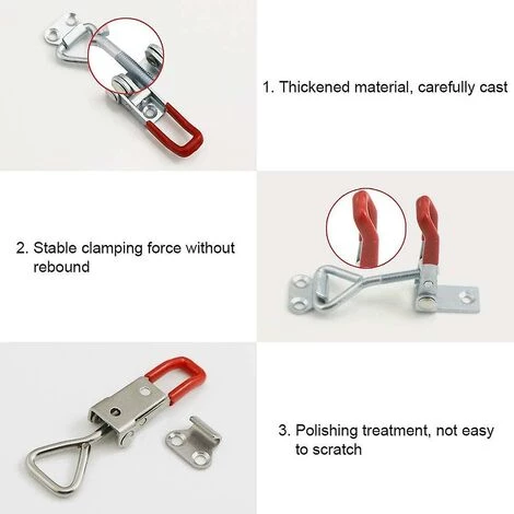 Kueatily 100pcs Clip En Métal Porte-clés Mousqueton Porte-clés Fermoir Alliage Homard Griffe Polissage Porte-clés Crochets Griffe Fermoir Fermoir Avec Anneaux Détachables Pour Bricolage Artisanat 5 Kueatily 100pcs Clip En Métal Porte-clés Mousqueton Porte-clés Fermoir Alliage Homard Griffe Polissage Porte-clés Crochets Griffe Fermoir Fermoir Avec Anneaux Détachables Pour Bricolage Artisanat – Image 3
