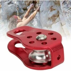 Fei Yu Poulie De Sécurité D'escalade, Poulie De Corde D'escalade Extérieure Poulie Métallique Poulie Fixe Avec Plaque Pivotante Portable -Equipement antichute Soldes 58083368 3