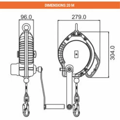 EPI - MATISERE Antichute Atex à Rappel Automatique - Câble Inox - 10m - FA2040110S -Equipement antichute Soldes 58173084 3