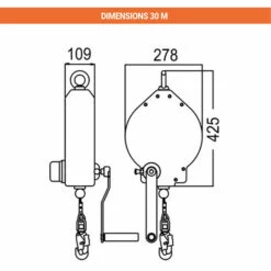 EPI - MATISERE Antichute Atex à Rappel Automatique - Câble Inox - 10m - FA2040110S -Equipement antichute Soldes 58173084 4