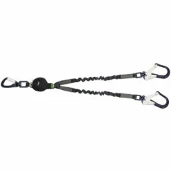 EPI - MATISERE Longe Fourche En Sangle élastique Avec Absorbeur D'énergie Et Connecteurs Témoins De Chute - 1,50 M - FA3082215