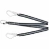 EPI - MATISERE Longe Fourche En Sangle 1,5m Non Feu Avec 1 Mousqueton à Vis Ouverture 17mm Et Deux Mousquetons D'échafaudage Ouverture 55mm - FA4040015