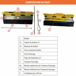 EPI - MATISERE Point D'ancrage Pour Caillebotis, Plateformes Et Passerelles - FA6004000 -Equipement antichute Soldes 58173230 5